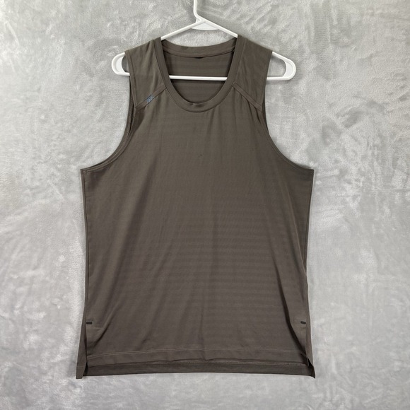 Rhone Tank Top Shirt men's Medium Swift Performance Athletic Stretchy Brown - Picture 1 of 11